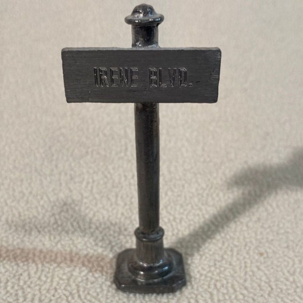 Michael Ricker Pewter Sign "IRENE BLVD" Made in the USA Vintage Collectibe